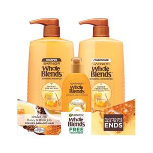 garnier whole blends hair care trio