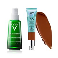 IT Cosmetics CC+ Cream Oil-Free Matte with SPF 40, Vichy Normaderm PhytoAction Acne Control Daily Moisturizer