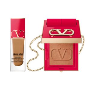 valentino foundation + powder