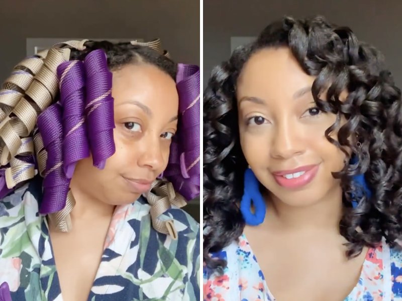 How to Create Bouncy Curls on Natural Hair Using Curlformers 