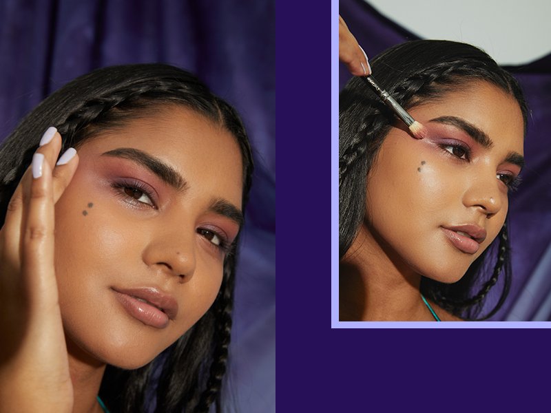Under eye online shadow