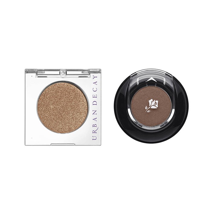 Urban Decay 24/7 Eyeshadow in Half Baked and Lancôme Color Design Eyeshadow in Mochaccino