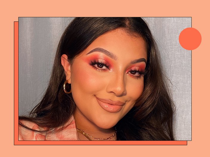 orange eye look tutorial