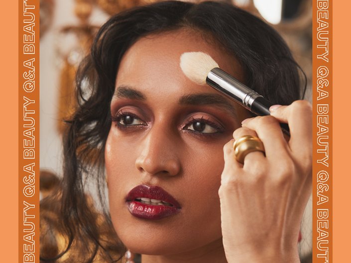 how to apply matte setting powder