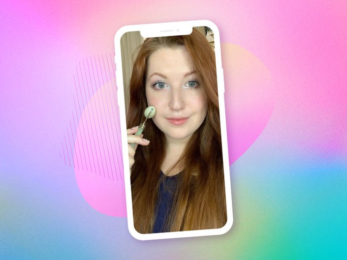 This TikTok Jade Roller Hack Makes Foundation Look Flawless