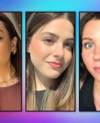 image of people wearing black blue and brown eyeliner