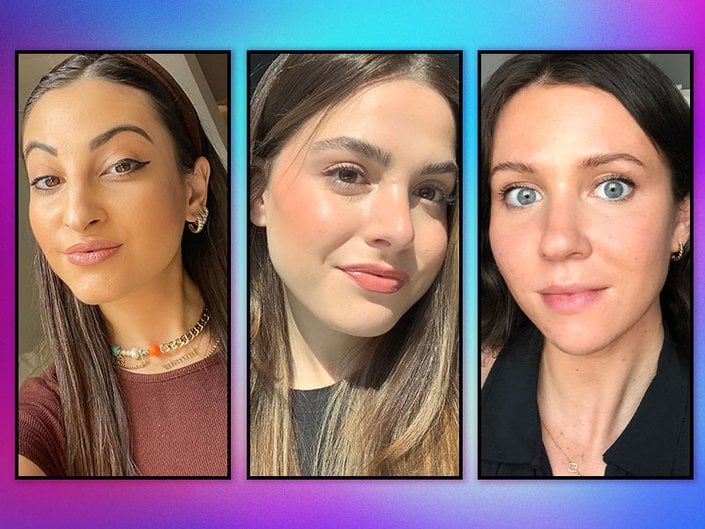 image of people wearing black blue and brown eyeliner