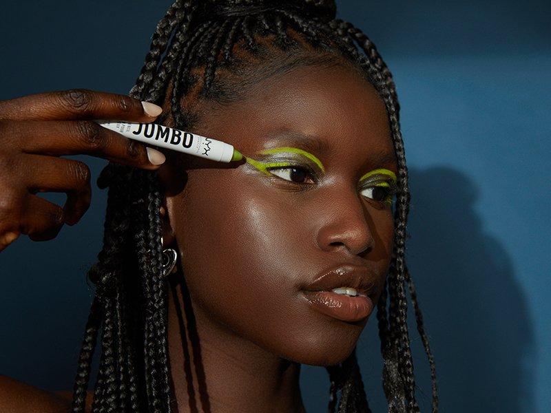 Photo of person applying Professional Makeup Jumbo Eye Pencil to eyes