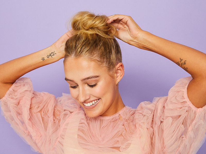 Messy Top Knot Fall Style