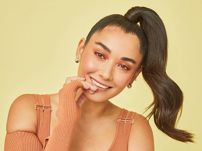 photo of person with trendy ponytail