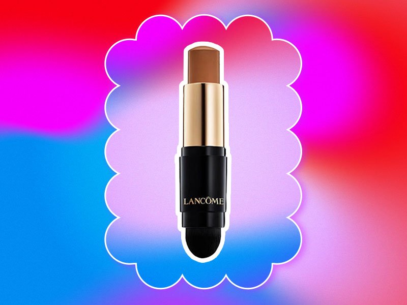 image of Lancome makeup stick on a colorful background