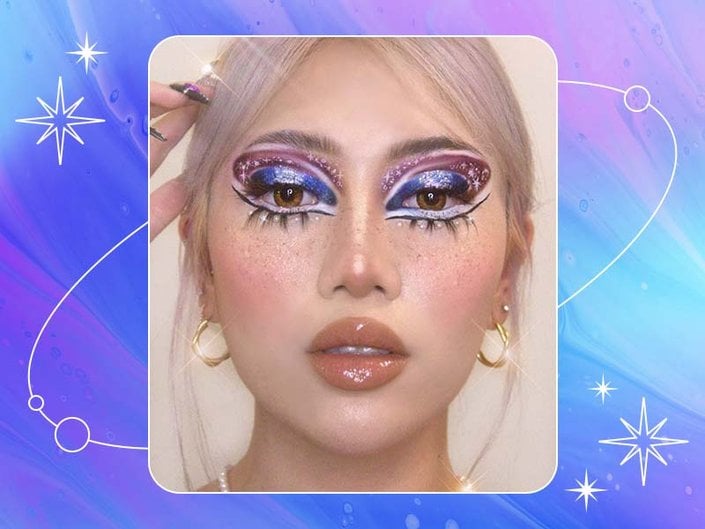 starry night eye makeup