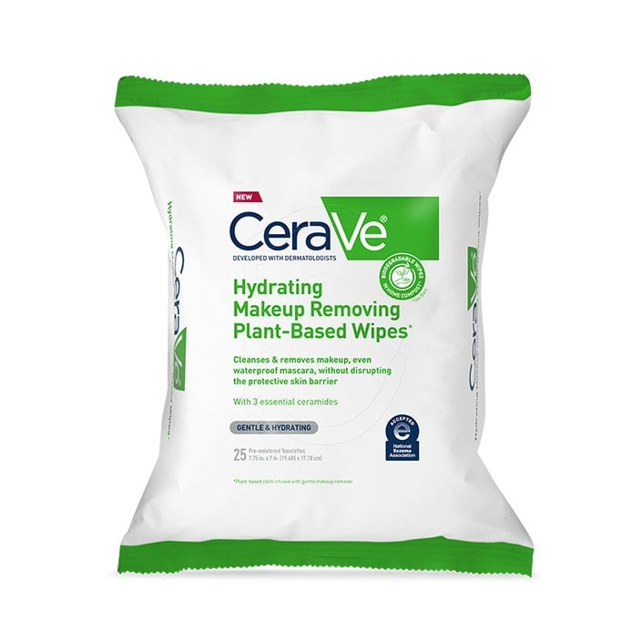 CeraVe Hydrating Makeup Removing Plant-Based Wipes