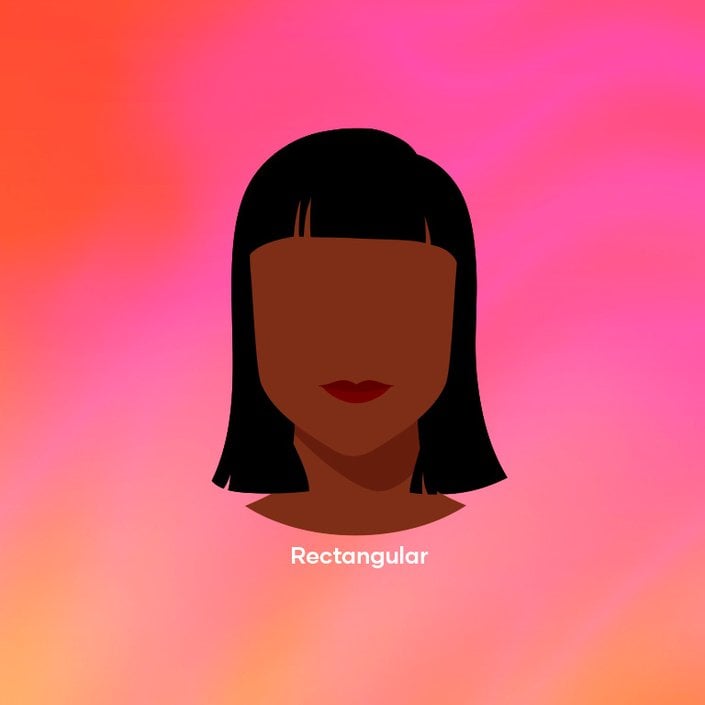 bob haircut on rectangular face shape