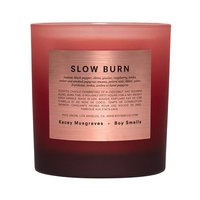 boy smells candle