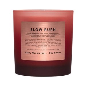 boy smells candle