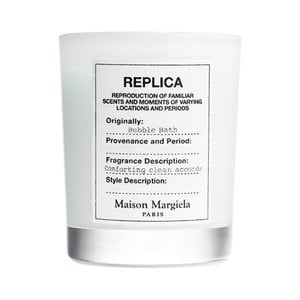 replica bubble bath candle