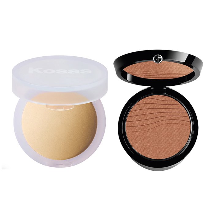 Giorgio Armani Beauty Luminous Silk Glow Setting Powder, kosas cloud set powder