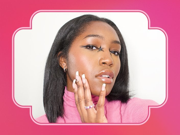 graphic star eyeliner