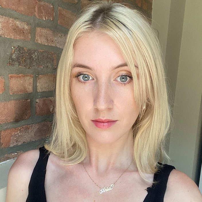 Person wearing Urban Decay Naked Half-Baked Mini Eyeshadow Palette