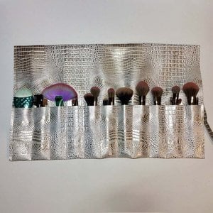 Alligator Print Makeup Brush Roll