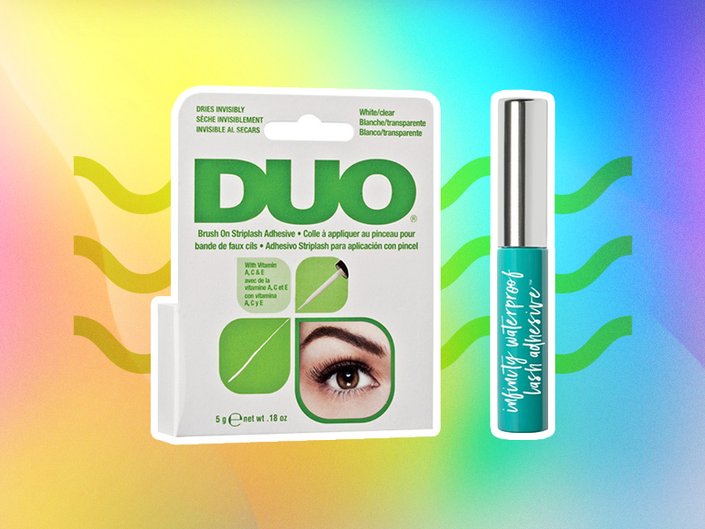 duo brush-on eyelash adhesive with vitamins and thrive causemetics infinity waterproof lash adhesive