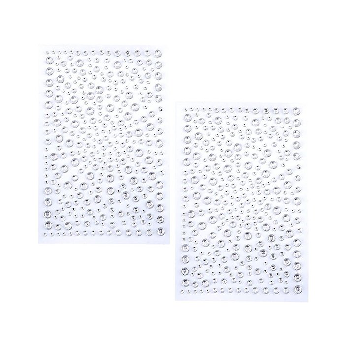 Face Jewels For Rhinestones Gems Stickers Crystal Self-adhesive Bejeweled  Crafting (1 Pack)