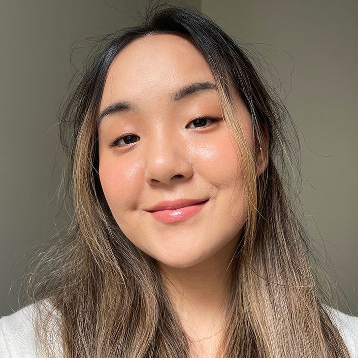 person after lash lift