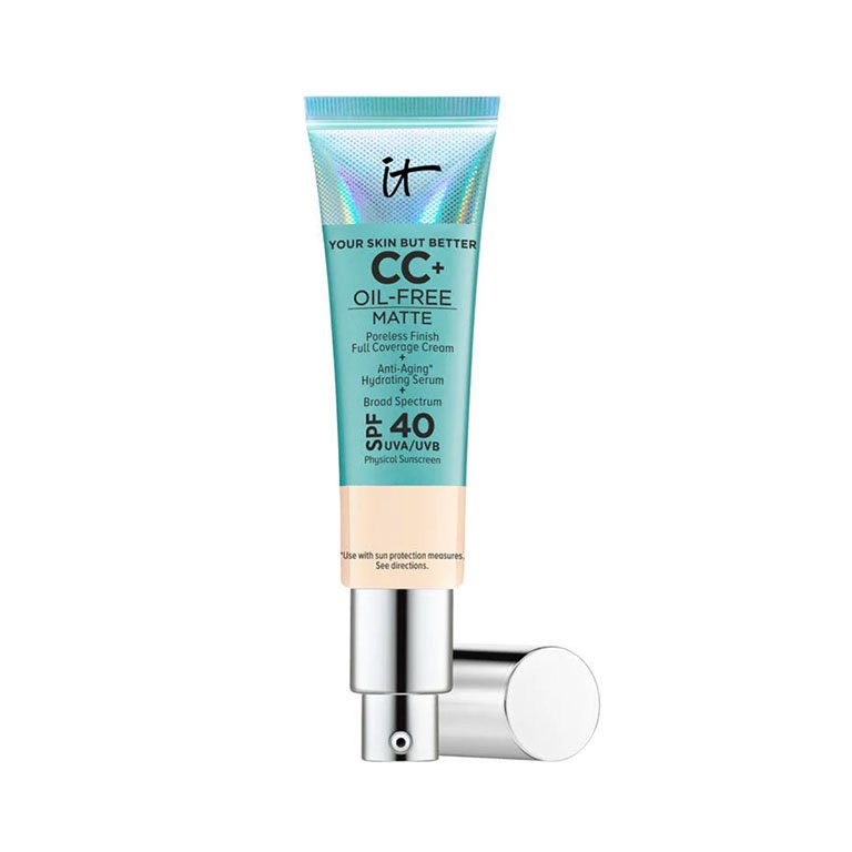 IT Cosmetics CC+ Cream Oil-Free Matte Full-Coverage Foundation with SPF 40