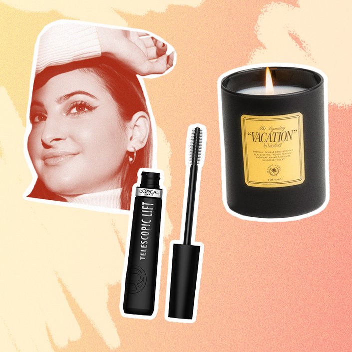 loreal telescopic mascara, vacation candle
