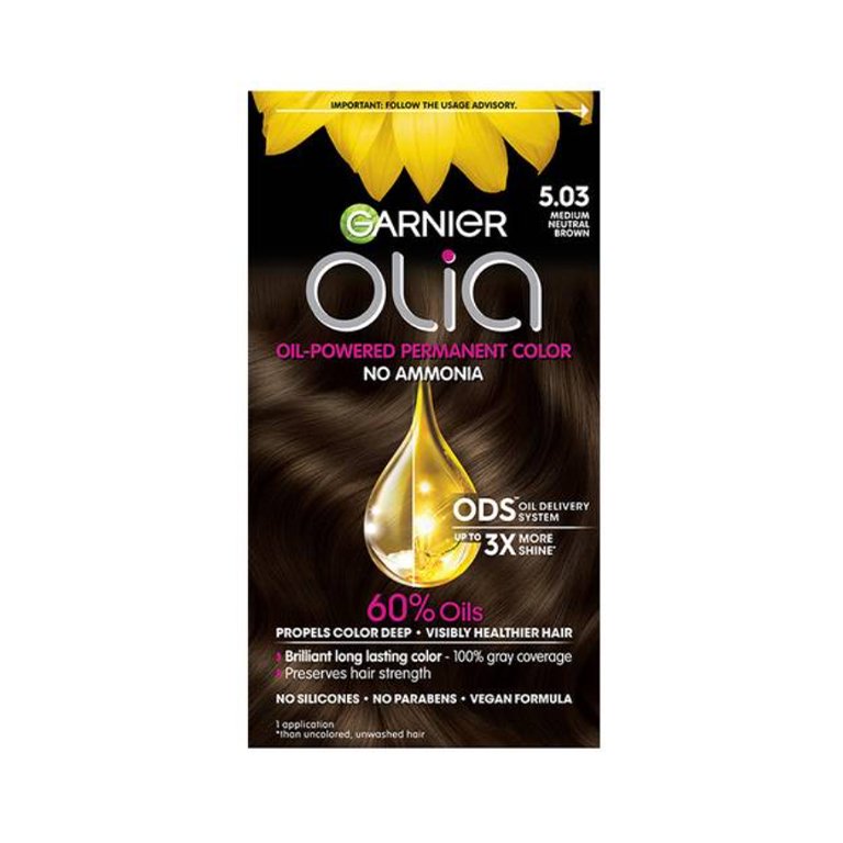 Garnier Olia Ammonia-Free Hair Color in Medium Neutral Brown