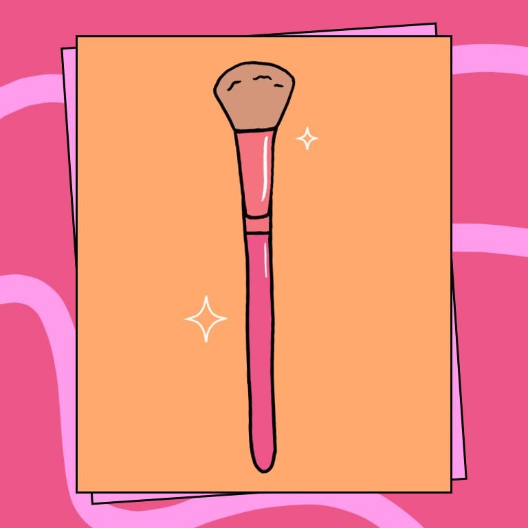 Illustration of a Blush Brush