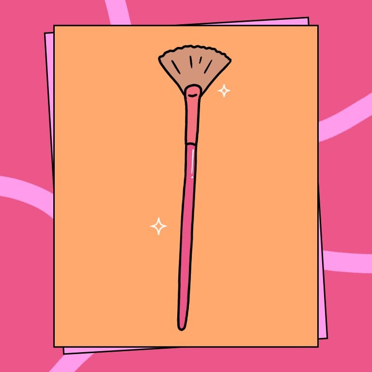 Illustration of a Fan Brush