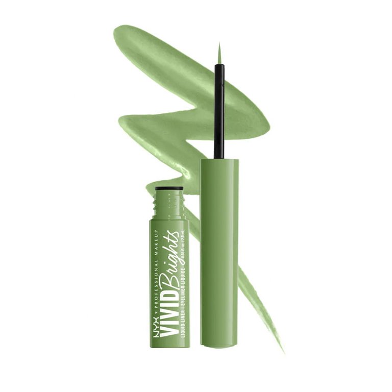 NYX Professional Makeup Vivid Brights Colored Liquid Eyeliner in Ghosted Green