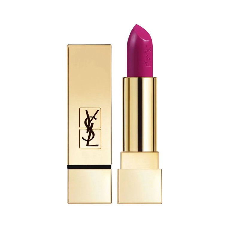 YSL Beauty Rouge Pur Couture Satin Lipstick in Fuchsia Pink