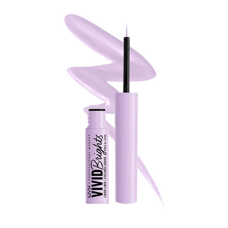 NYX Professional Makeup Vivid Brights Colored Liquid Eyeliner in Lilac Link