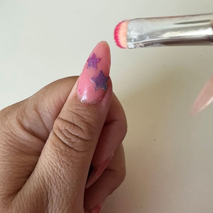 How to create the viral aura nail without an airbrush machine