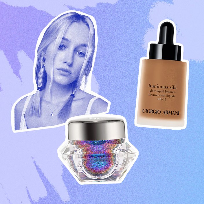 Giorgio Armani Beauty Luminous Silk Glow Liquid Bronzer, Danessa Myricks Infinite Chrome Flakes in Bi-Pride