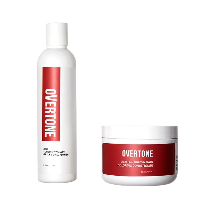 oVertone Red for Brown Hair Healthy Color Duo