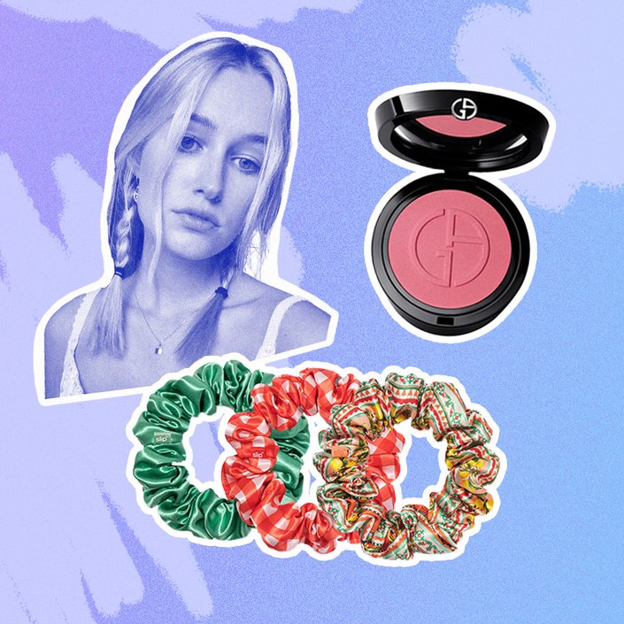 Giorgio Armani Beauty Luminous Silk Glow Blush, SLIP Positano Large Scrunchies