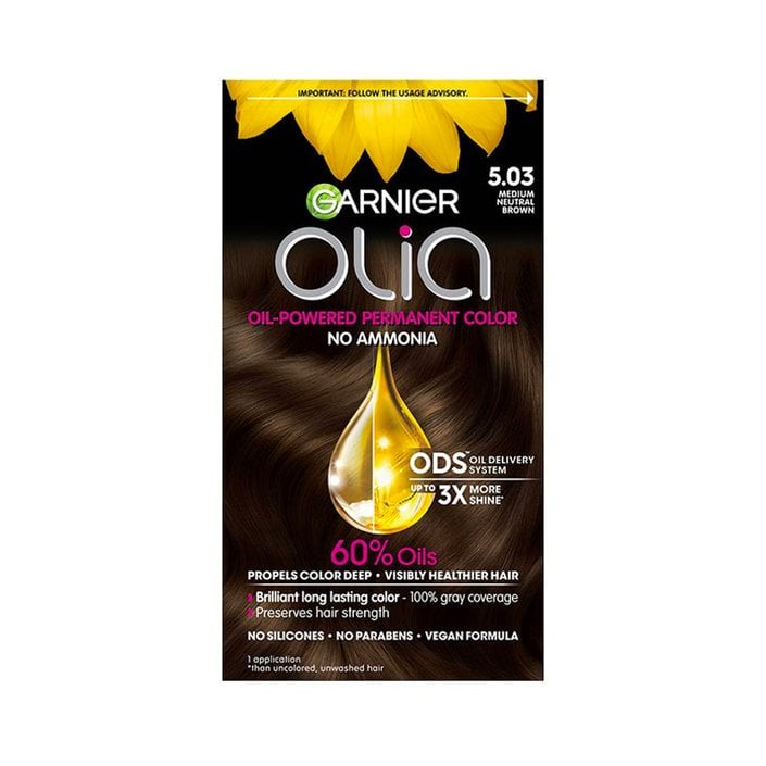Garnier Olia Ammonia-Free Hair Color in Medium Neutral Brown