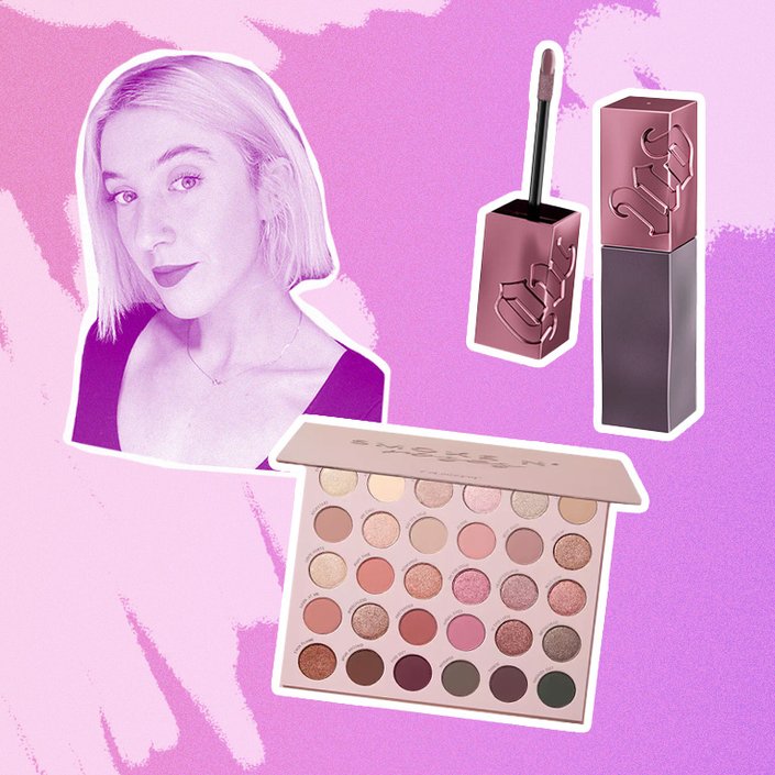 Urban Decay Vice Lip Bond Glossy Longwear Liquid Lipstick, ColourPop Smoke N’ Roses Pressed Powder Palette