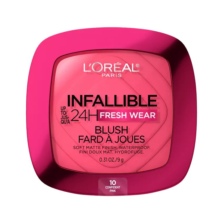 L'Oréal Paris Infallible 24H Fresh Wear Soft Matte Blush in Confident Pink