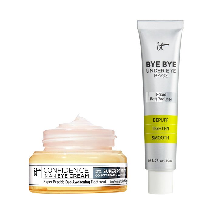 IT Cosmetics Confidence in an Eye Cream Anti-Aging Peptide Eye Cream and IT Cosmetics Bye Bye Under Eye Bags Daytime Treatment