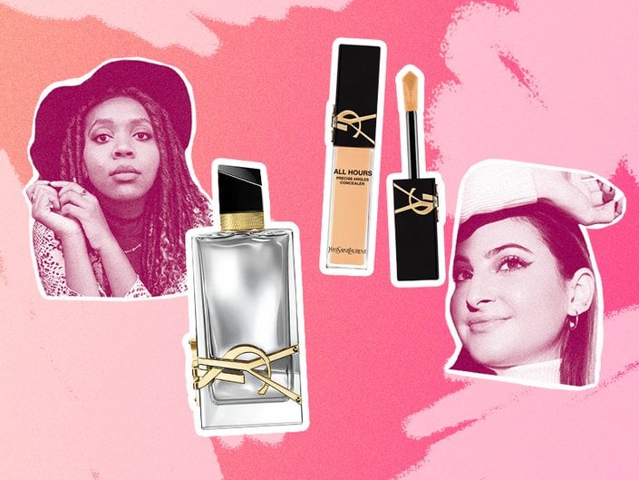 editor pictures collaged with products