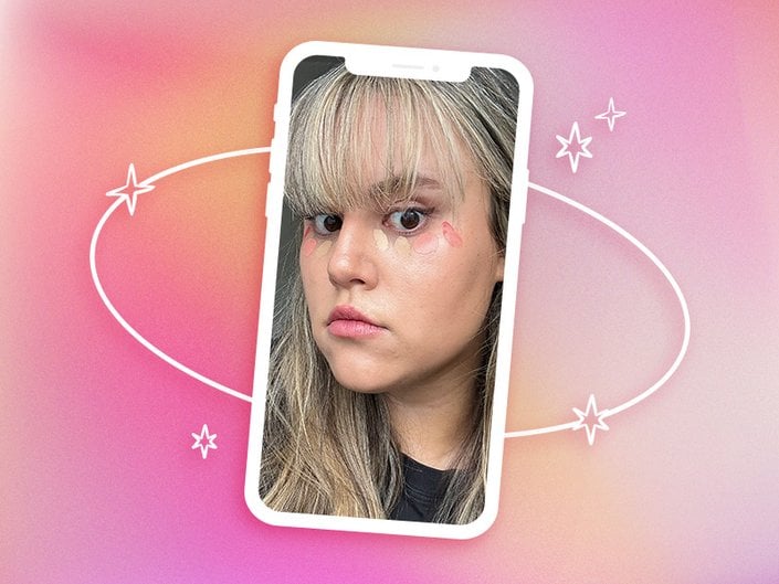 reece trying the ombre eye trend