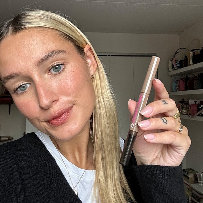 jordan wearing the nyx professional makeup zero to brow gel