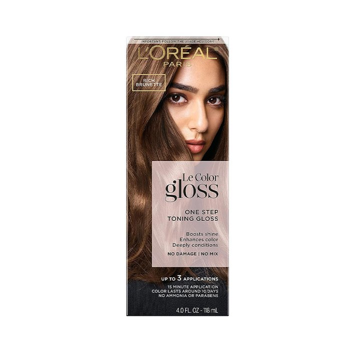 L'Oréal Paris Le Color One Step Toning Hair Gloss in Rich Brunette