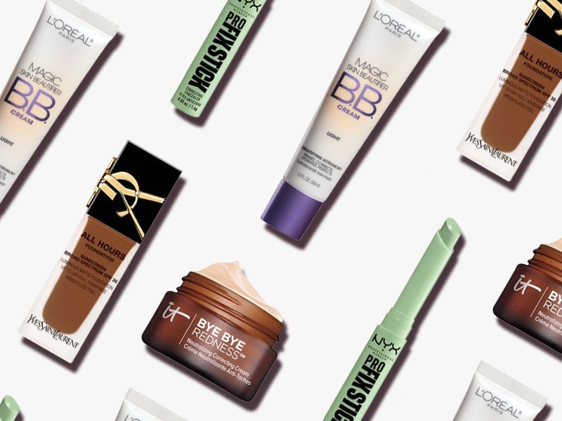 how to correct a ruddy skin color