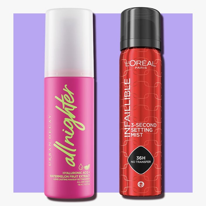 Urban Decay and L'Oreal setting spray